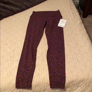 Align HR pant size 6 new w tags! Purple pattern
